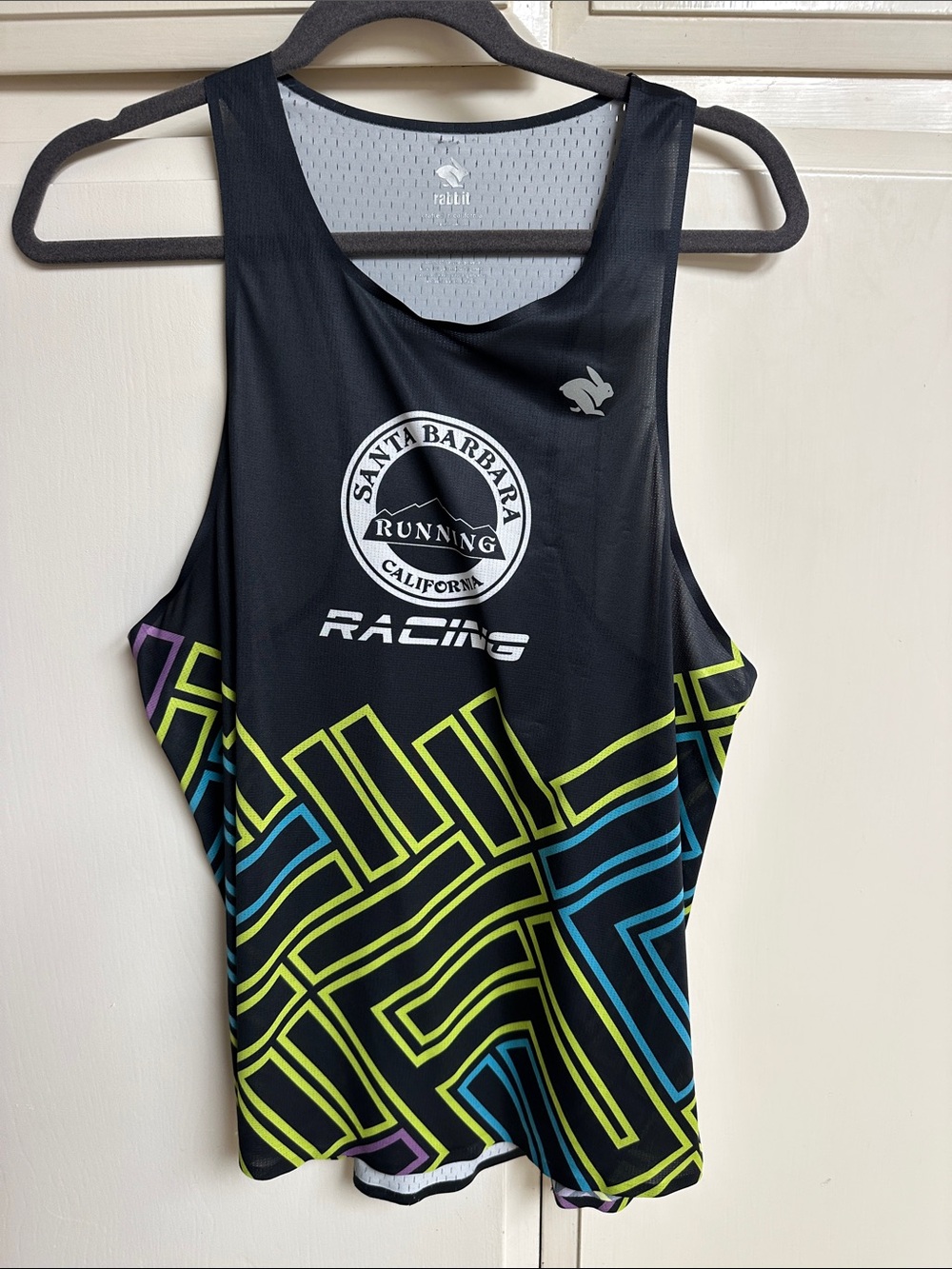 Santa Barbara Racing Women's Black Neon-Accent Swim Tank